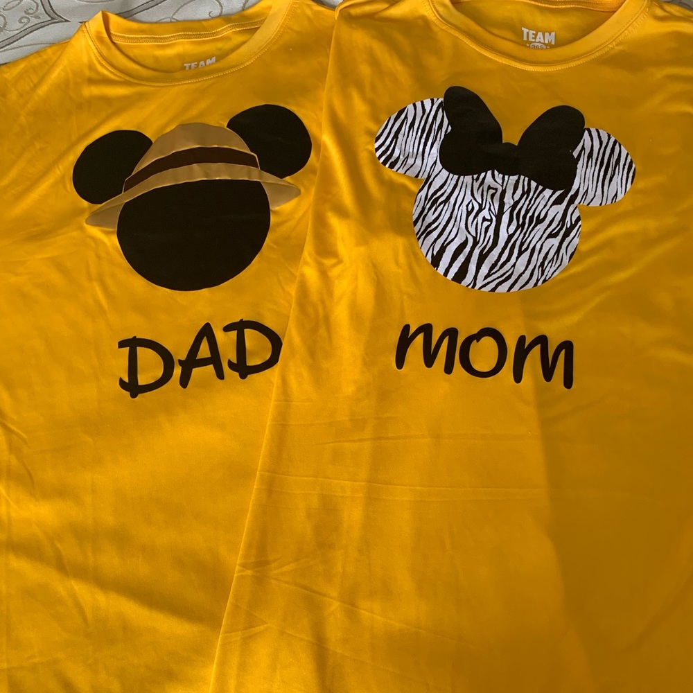 Dri-fit family shirts perfect for Disney Park.
